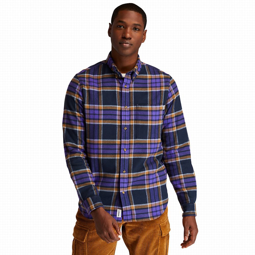 Kosele Timberland Heavy Flannel Check Panske Tmavo Modre | WE0123984