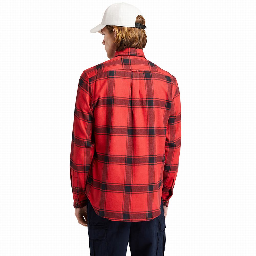 Kosele Timberland Heavy Flannel Checked Panske Červené | SR3827109