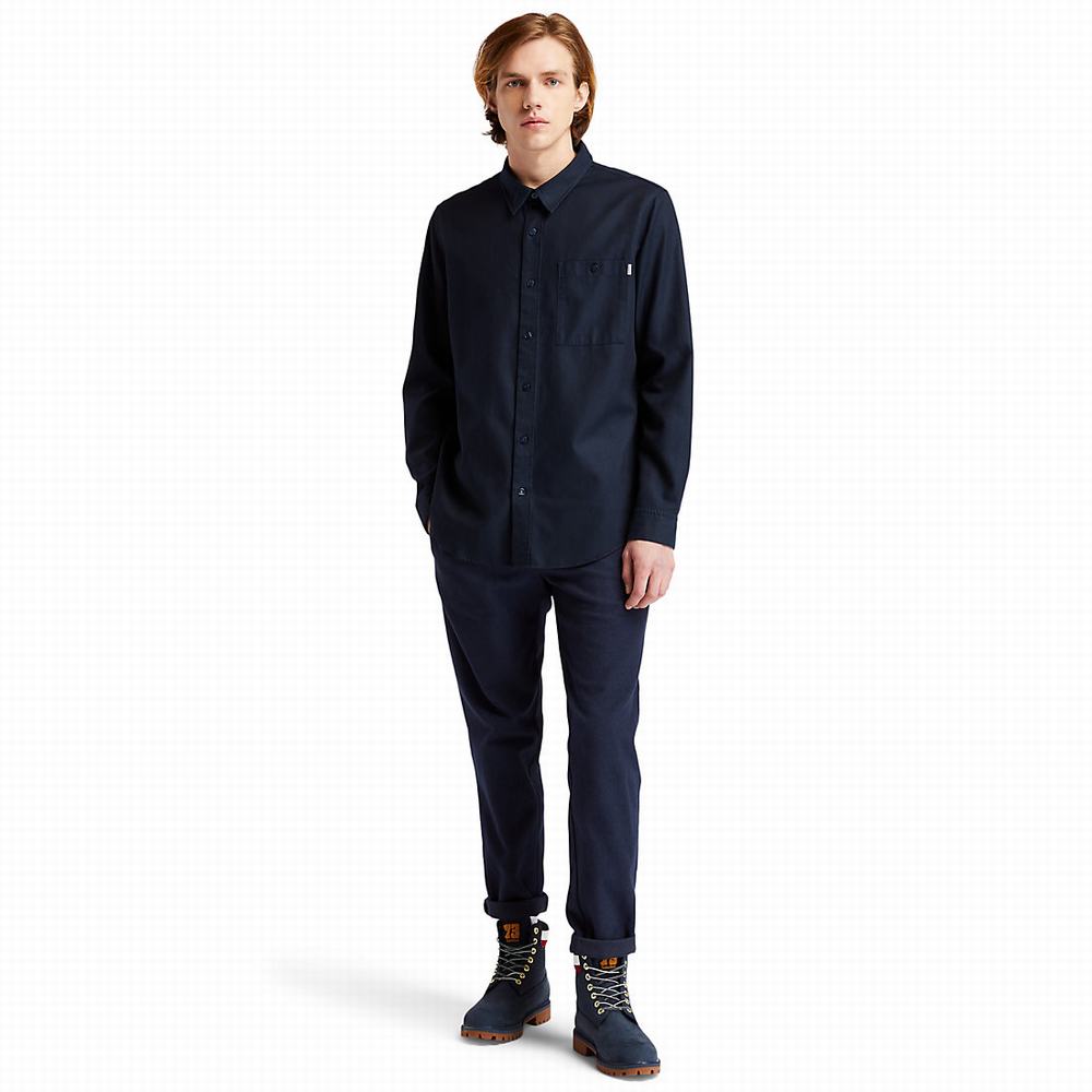 Kosele Timberland Long-sleeved Overshirt Panske Námornícka Modrá | BA6128953