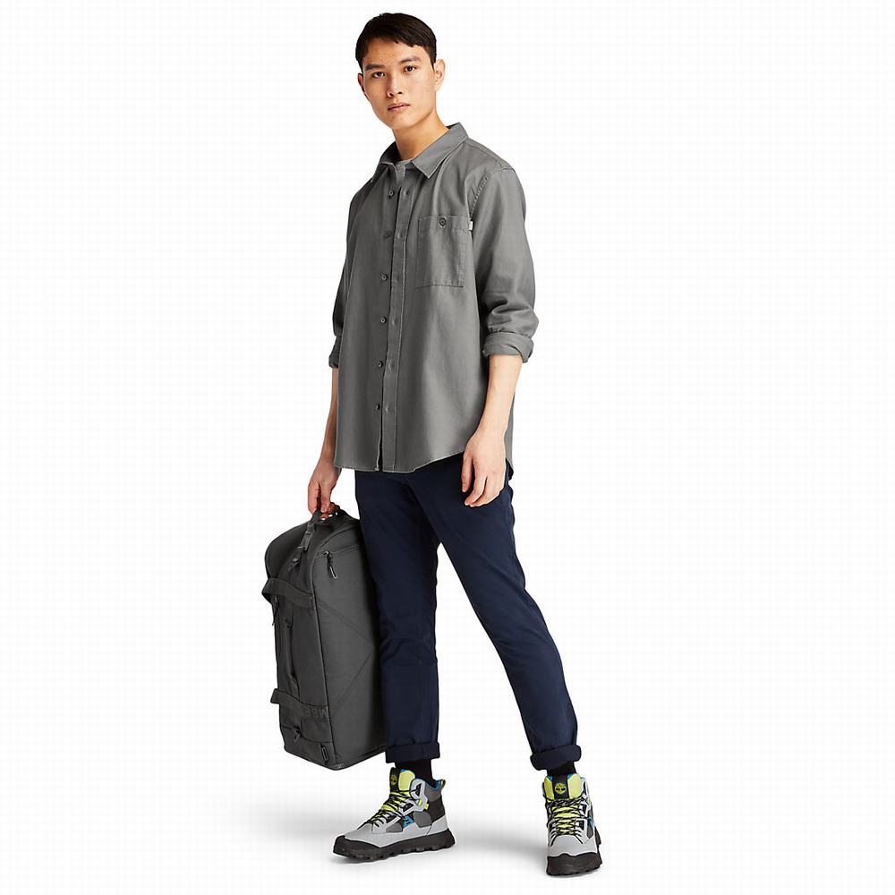 Kosele Timberland Long-sleeved Overshirt Panske Siva | IW8956471