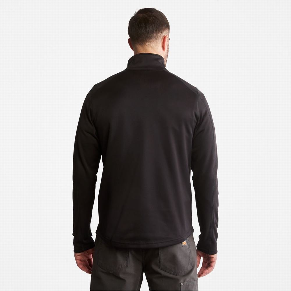 Kosele Timberland PRO® Understory Quarter-Zip Fleece Panske Čierne | RU3602587