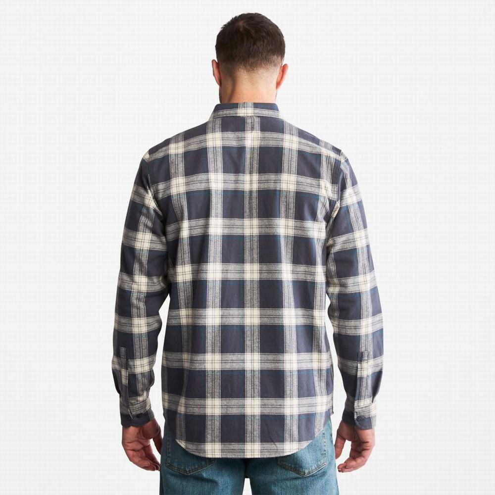 Kosele Timberland PRO® Woodfort Heavyweight Flannel Pracovná Panske India Ink Plaid | CD1604732