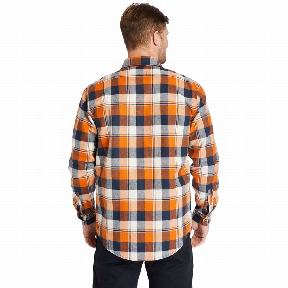 Kosele Timberland PRO® Woodfort Heavyweight Flannel Pracovná Panske Oranžové | JY8306417