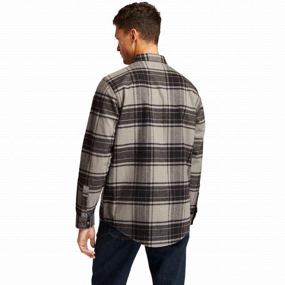 Kosele Timberland PRO® Woodfort Heavyweight Flannel Pracovná Panske Siva | RC0634785