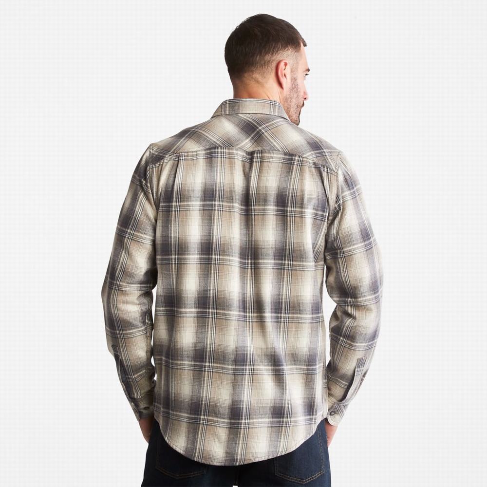 Kosele Timberland PRO® Woodfort Midweight Flannel Pracovná Panske Siva | NH6381472