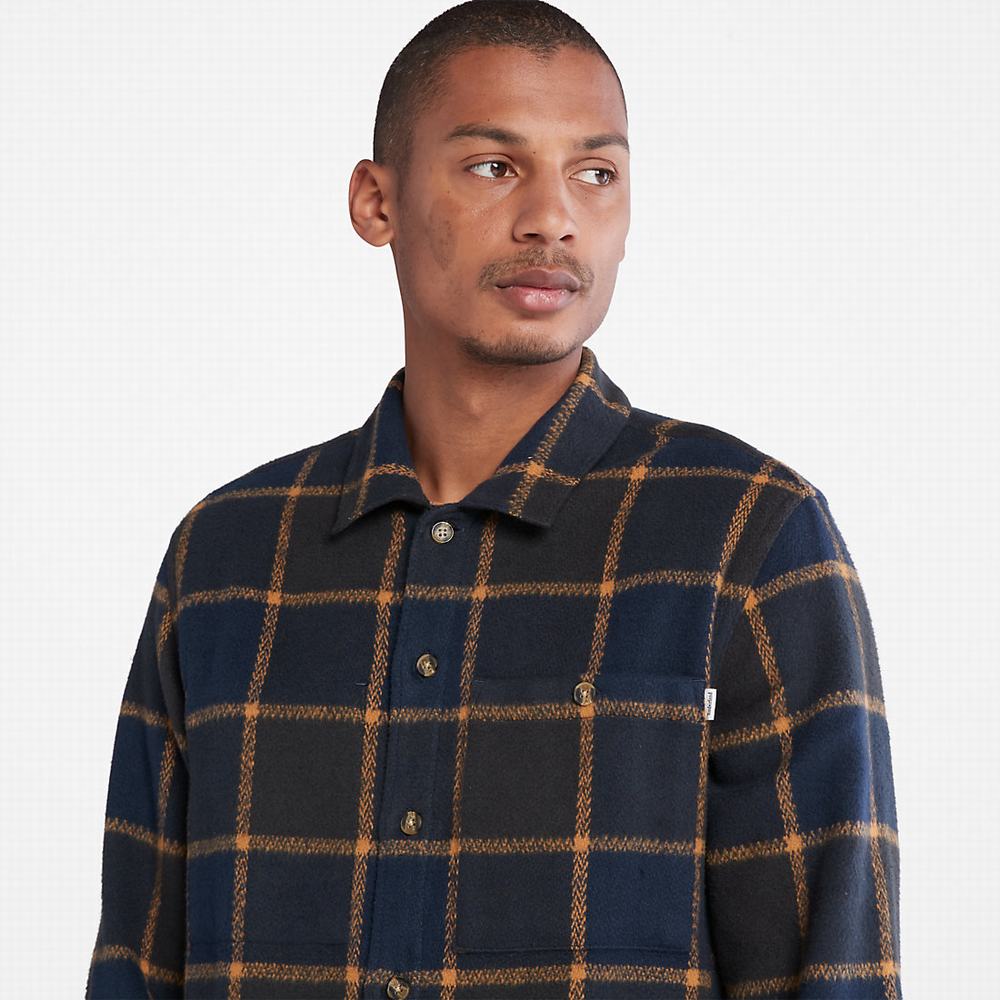 Kosele Timberland Plaid Overshirt Panske Čierne | PR6251479