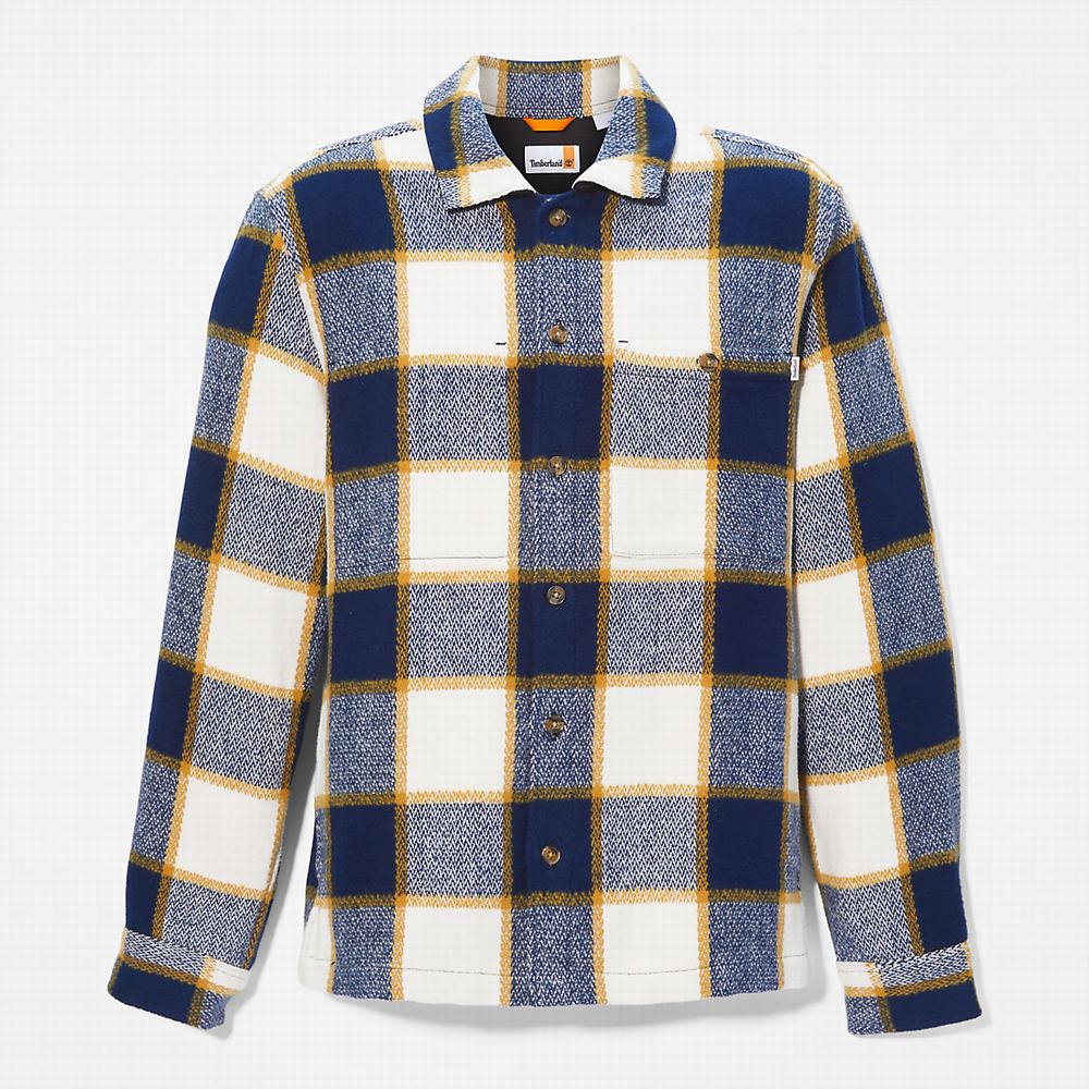 Kosele Timberland Plaid Overshirt Panske Námornícka Modrá | RB6184925