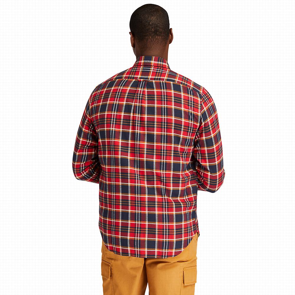 Kosele Timberland SolucellAir™ Tartan Panske Červené | SE9026457