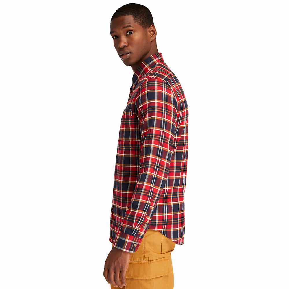 Kosele Timberland SolucellAir™ Tartan Panske Červené | SE9026457