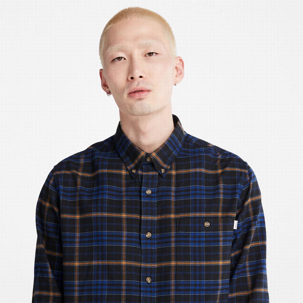 Kosele Timberland Tartan Shirt with SolucellAir™ Technológie Panske Čierne | BR5206814