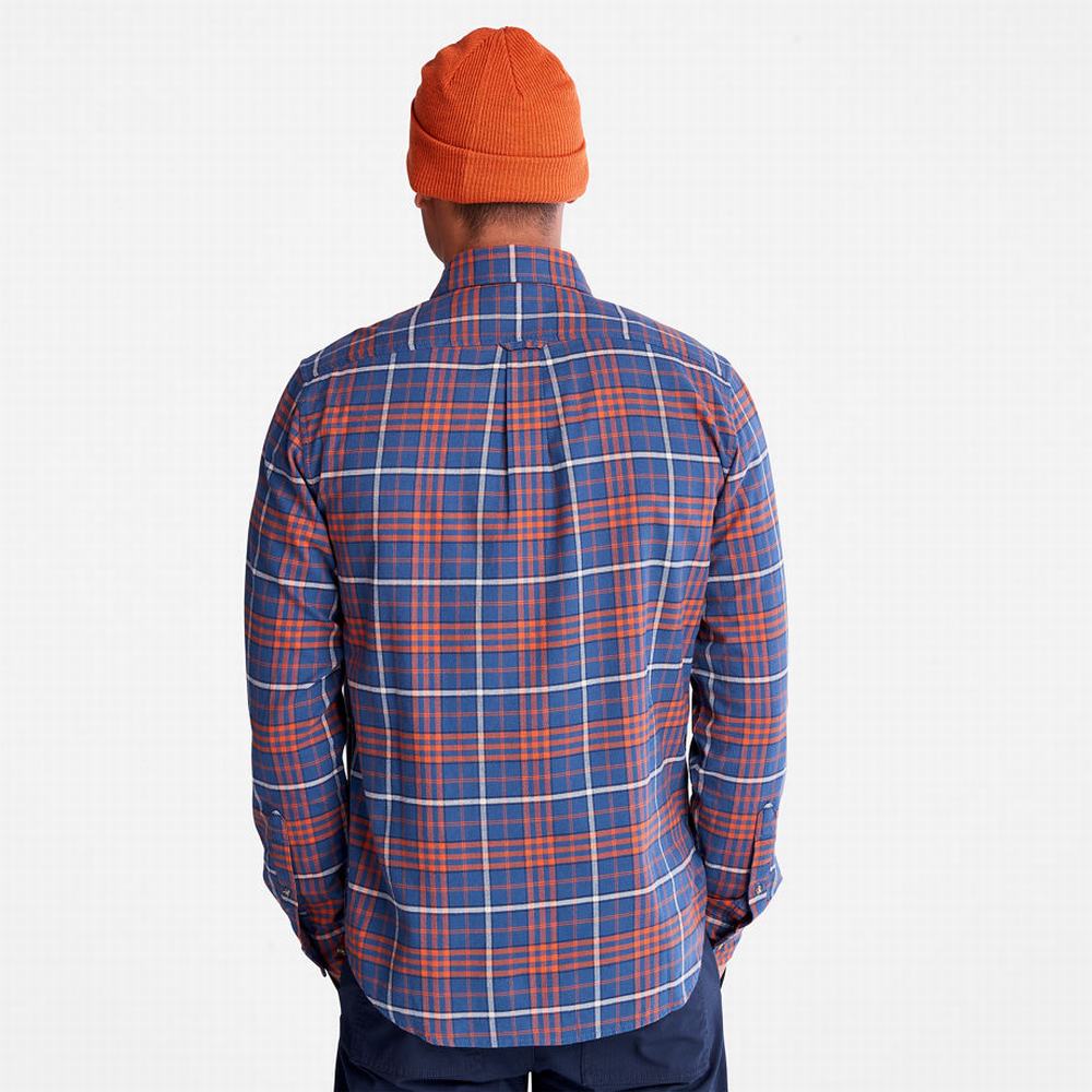 Kosele Timberland Tartan Shirt with SolucellAir™ Technológie Panske Modre | IE8927413