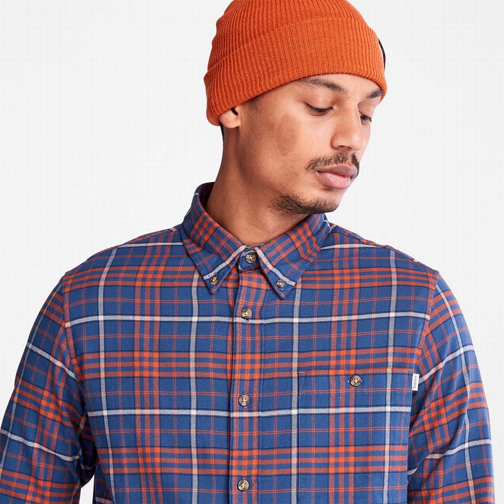 Kosele Timberland Tartan Shirt with SolucellAir™ Technológie Panske Modre | IE8927413