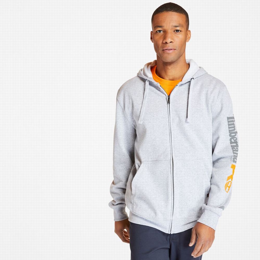 Mikiny S Kapucňou Timberland PRO® Hood Honcho Sport Zip-Front Panske Siva | EY9786304