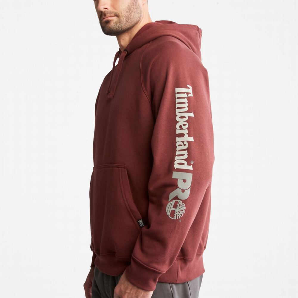 Mikiny S Kapucňou Timberland PRO® Hood Honcho Sport Panske Bordove | GD5307214