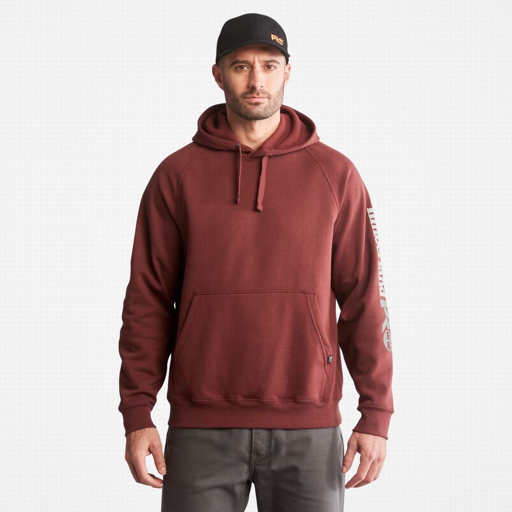 Mikiny S Kapucňou Timberland PRO® Hood Honcho Sport Panske Bordove | GD5307214