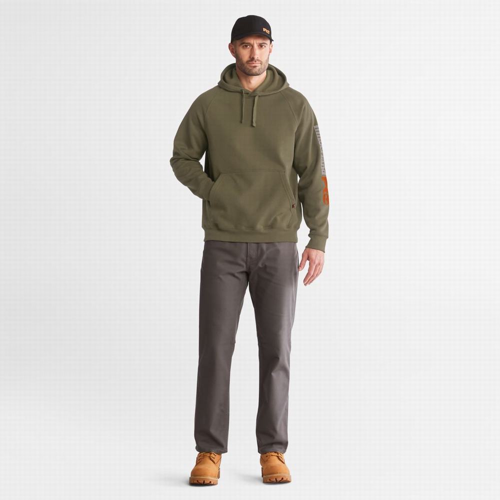 Mikiny S Kapucňou Timberland PRO® Hood Honcho Sport Pullover Panske Olivovo Zelená | YG9528143