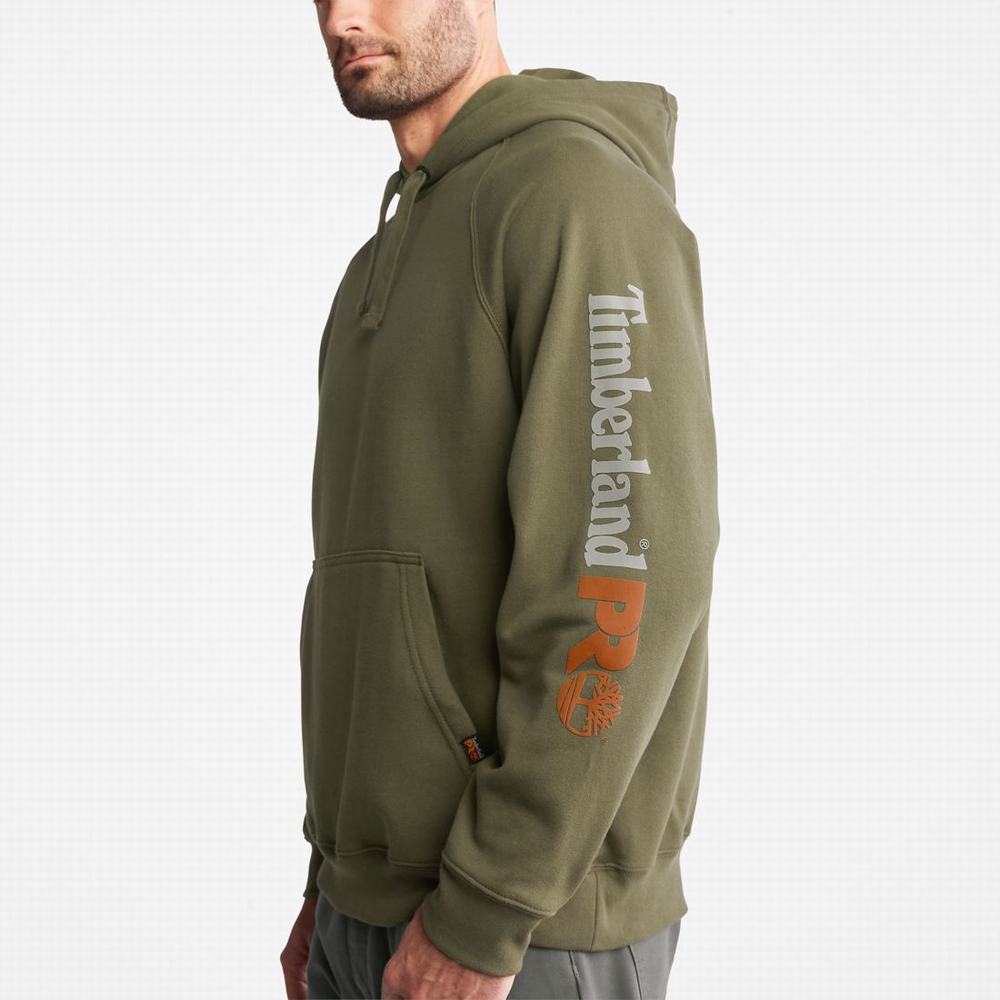 Mikiny S Kapucňou Timberland PRO® Hood Honcho Sport Pullover Panske Olivovo Zelená | YG9528143