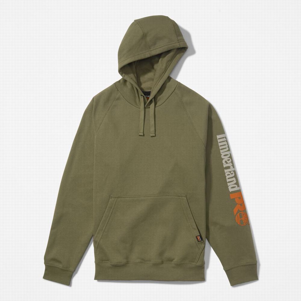 Mikiny S Kapucňou Timberland PRO® Hood Honcho Sport Pullover Panske Olivovo Zelená | YG9528143