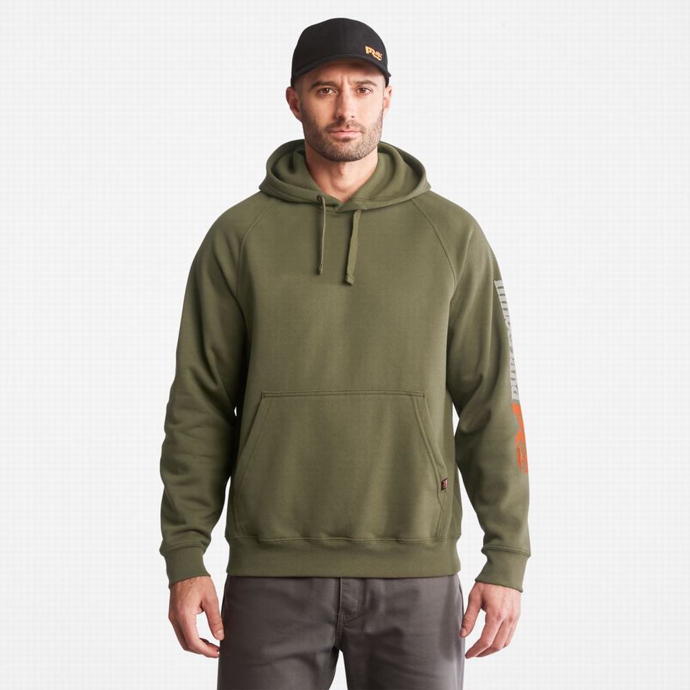 Mikiny S Kapucňou Timberland PRO® Hood Honcho Sport Pullover Panske Olivovo Zelená | YG9528143