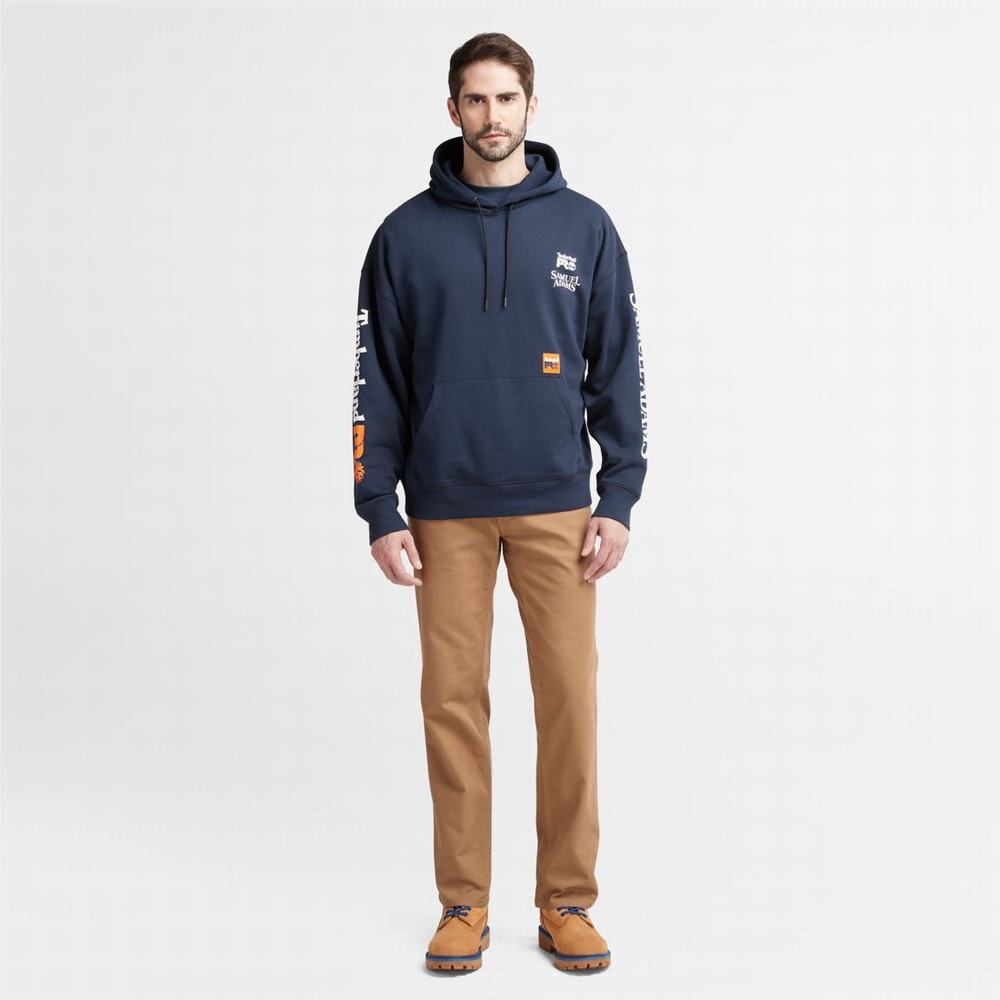 Mikiny S Kapucňou Timberland Sam Adams x Timberland PRO® Beerproof Panske Námornícka Modrá | FX7152960