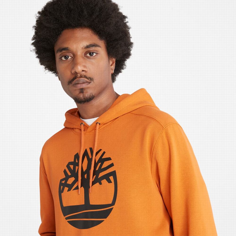 Mikiny S Kapucňou Timberland Tree-Logo Panske Oranžové | LH7452168