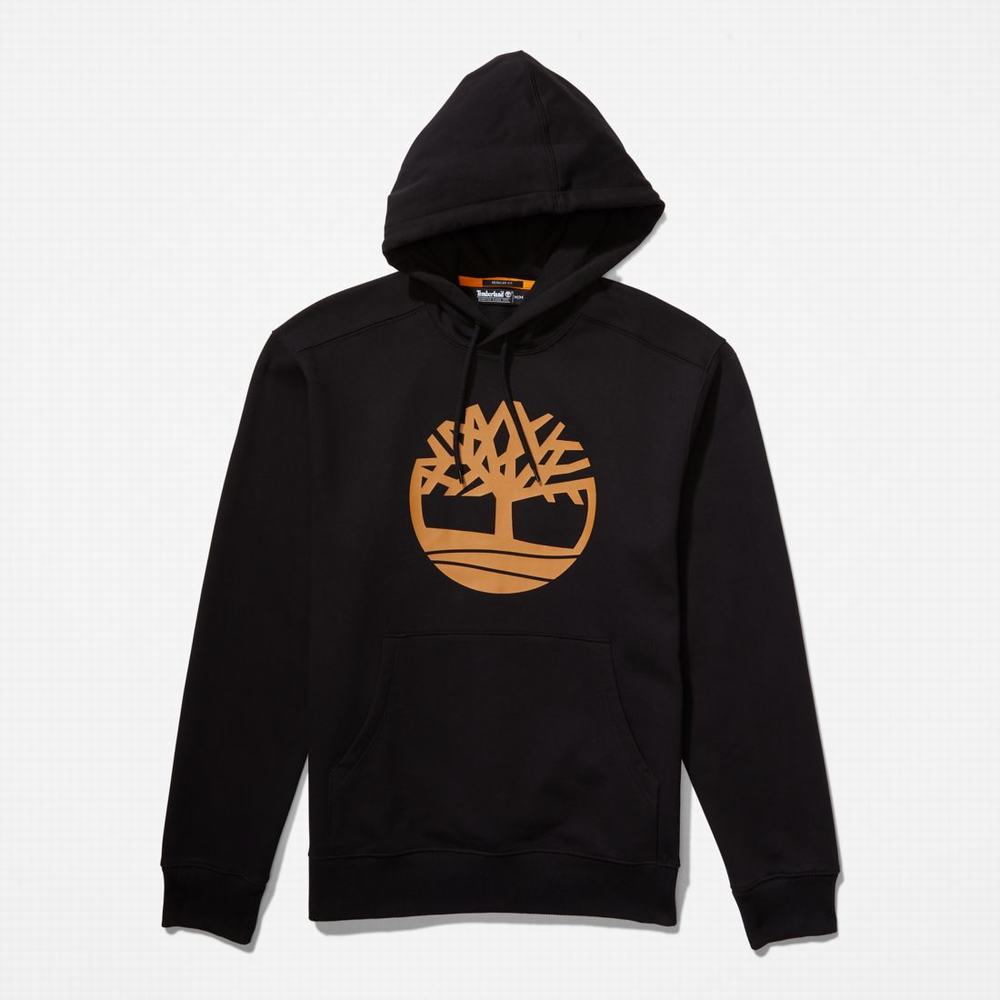 Mikiny S Kapucňou Timberland Tree-Logo Panske Čierne Hnede | NA9248603