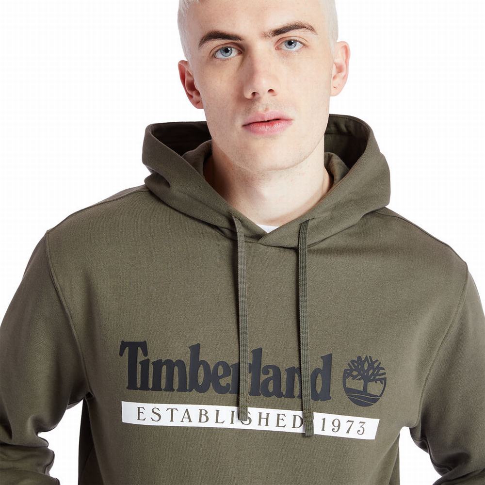 Mikiny Timberland 1973 S Kapucňou Panske Zelene | TH4391068