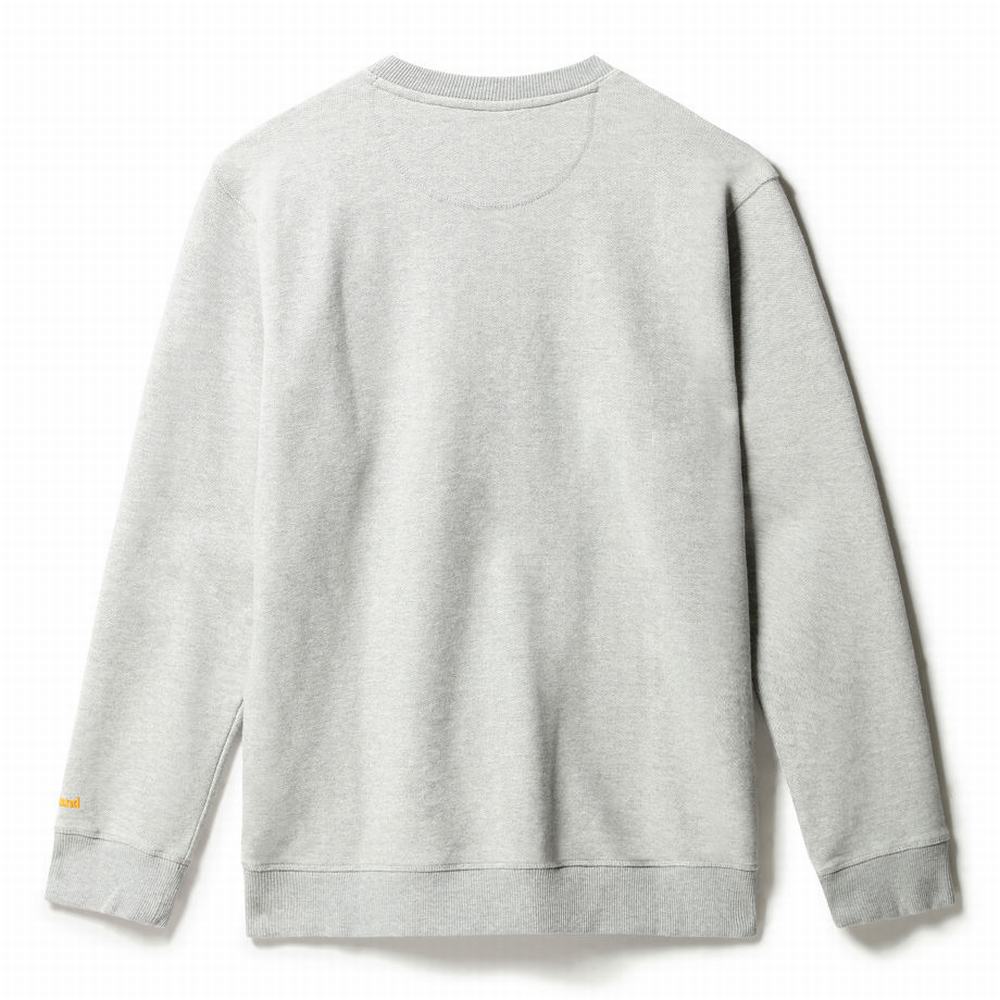 Mikiny Timberland Boot-Logo Crewneck Panske Siva | VH4530618