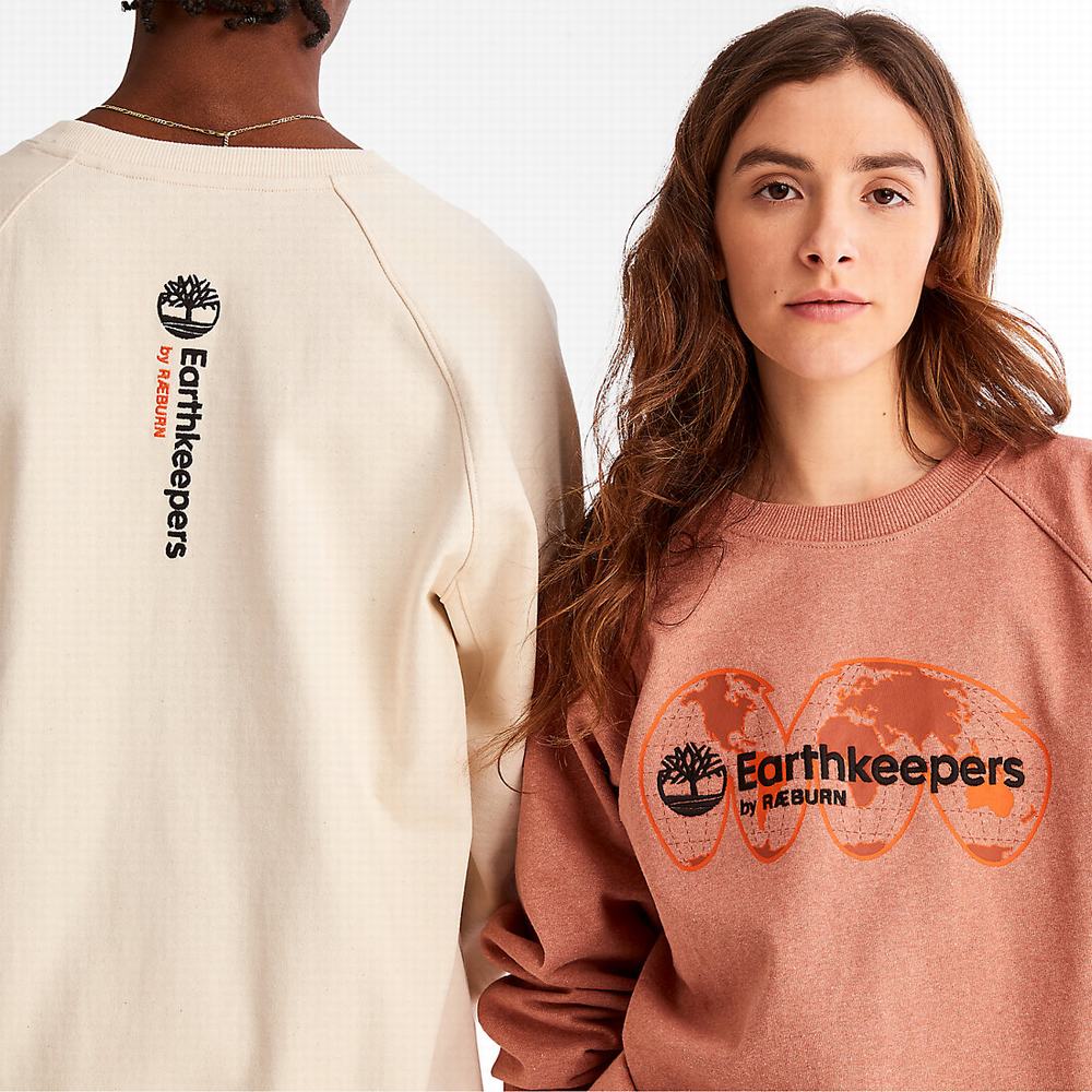 Mikiny Timberland Earthkeepers® by Raeburn Archive Globe Crewneck Damske Oranžové | EJ1059278