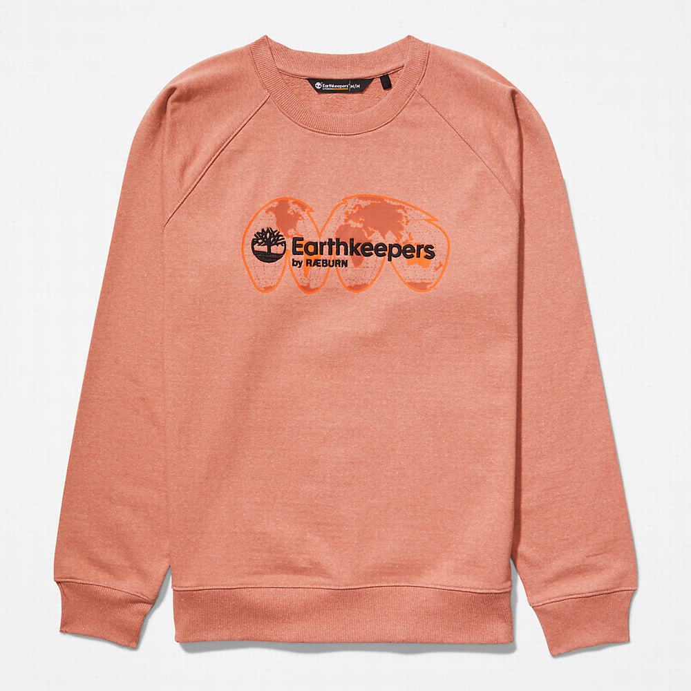 Mikiny Timberland Earthkeepers® by Raeburn Archive Globe Crewneck Damske Oranžové | EJ1059278