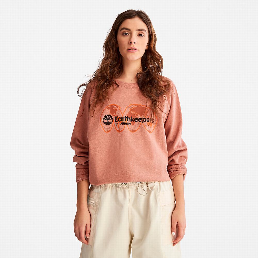 Mikiny Timberland Earthkeepers® by Raeburn Archive Globe Crewneck Panske Oranžové | HN6175943