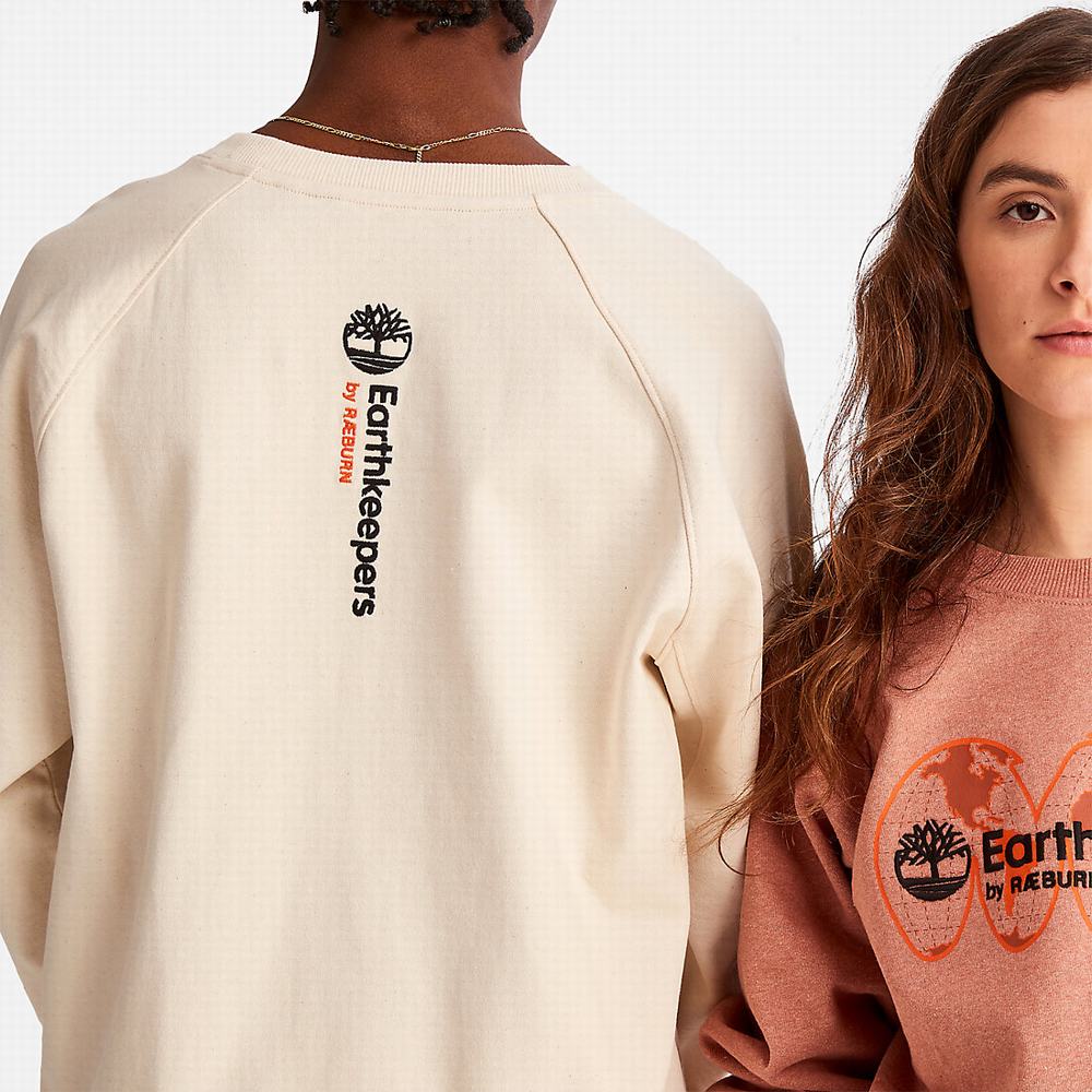 Mikiny Timberland Earthkeepers® by Raeburn Archive Globe Crewneck Panske Béžové | QV2931457