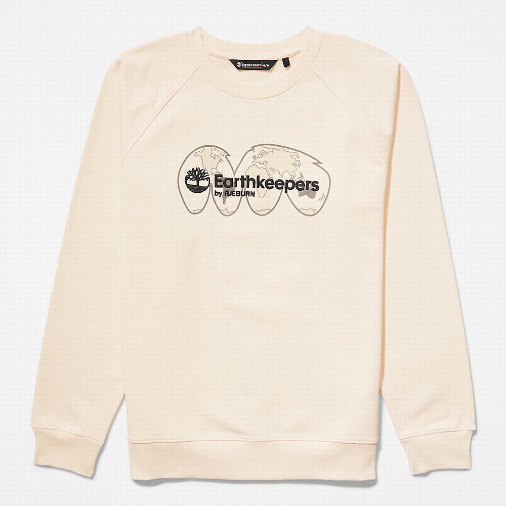 Mikiny Timberland Earthkeepers® by Raeburn Archive Globe Crewneck Panske Béžové | QV2931457