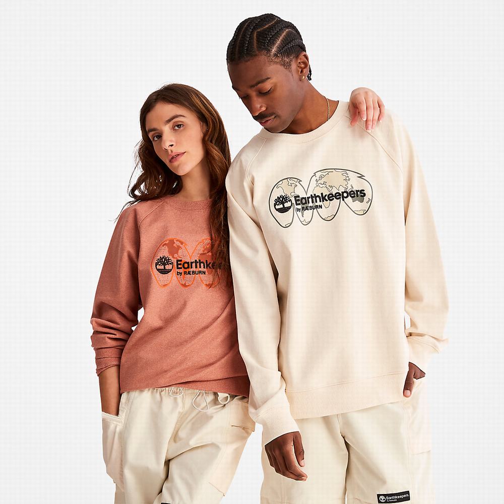 Mikiny Timberland Earthkeepers® by Raeburn Archive Globe Crewneck Panske Béžové | QV2931457