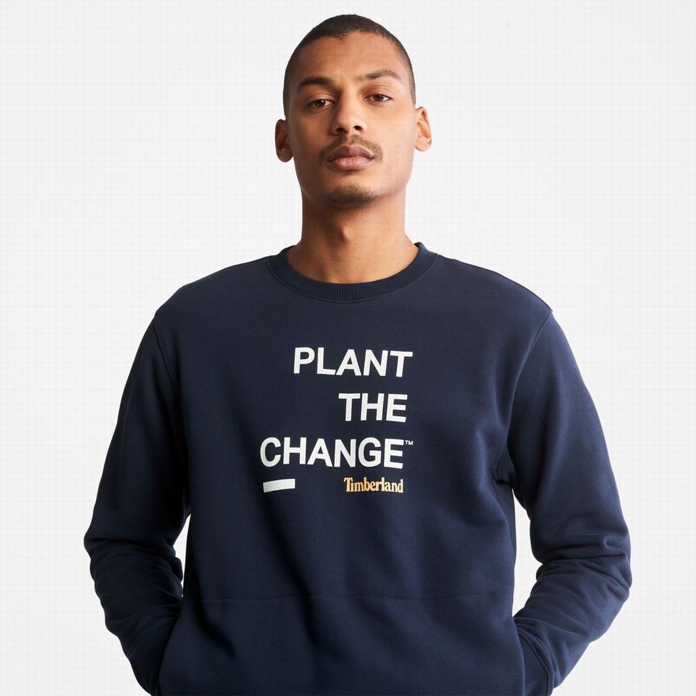 Mikiny Timberland Nature Needs Heroes™ Crewneck Panske Tmavo Modre | RN0416729