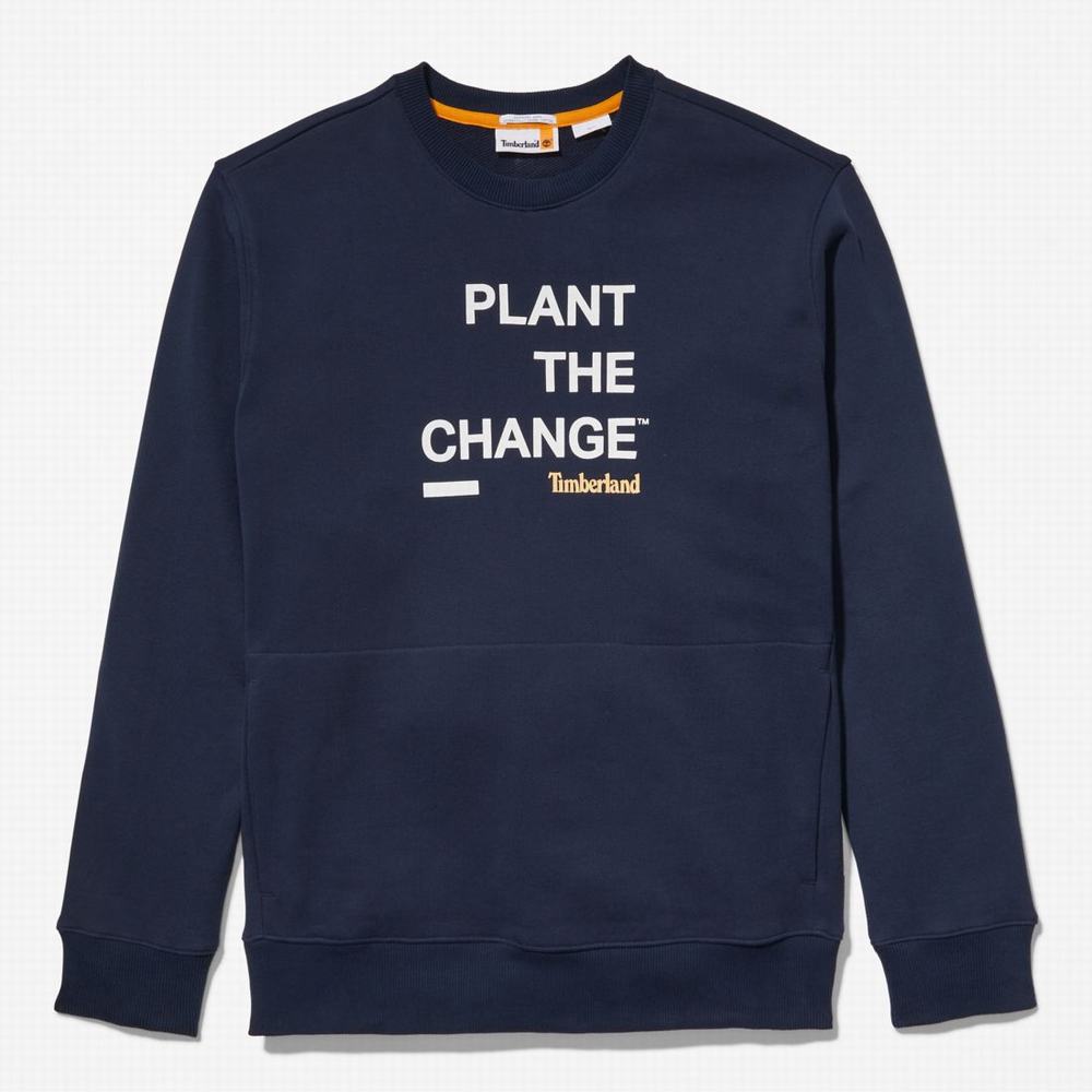 Mikiny Timberland Nature Needs Heroes™ Crewneck Panske Tmavo Modre | RN0416729