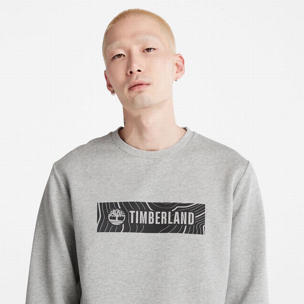 Mikiny Timberland Oyster River Logo Panske Siva | HZ7189652