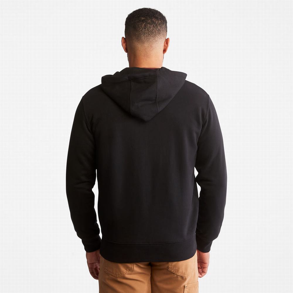 Mikiny Timberland PRO® Hood Honcho Zip Panske Čierne | DQ6095372