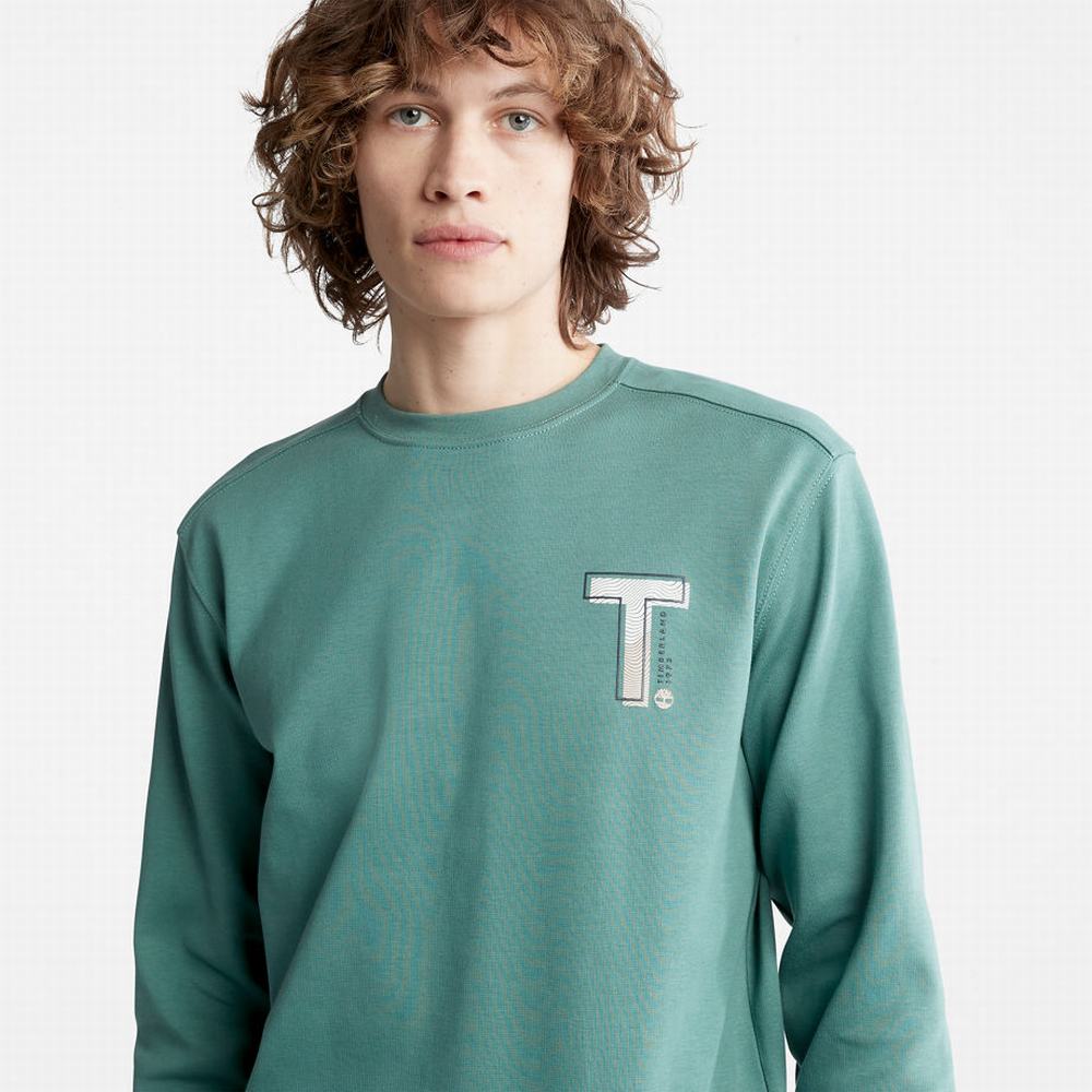 Mikiny Timberland Sweatshirt with TimberFresh™ Technológie Panske Zelene | BD3769145