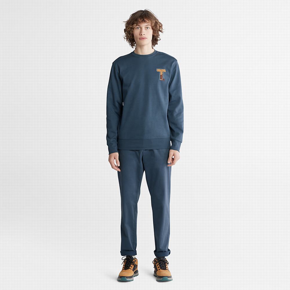 Mikiny Timberland Sweatshirt with TimberFresh™ Technológie Panske Modre | OD5902371