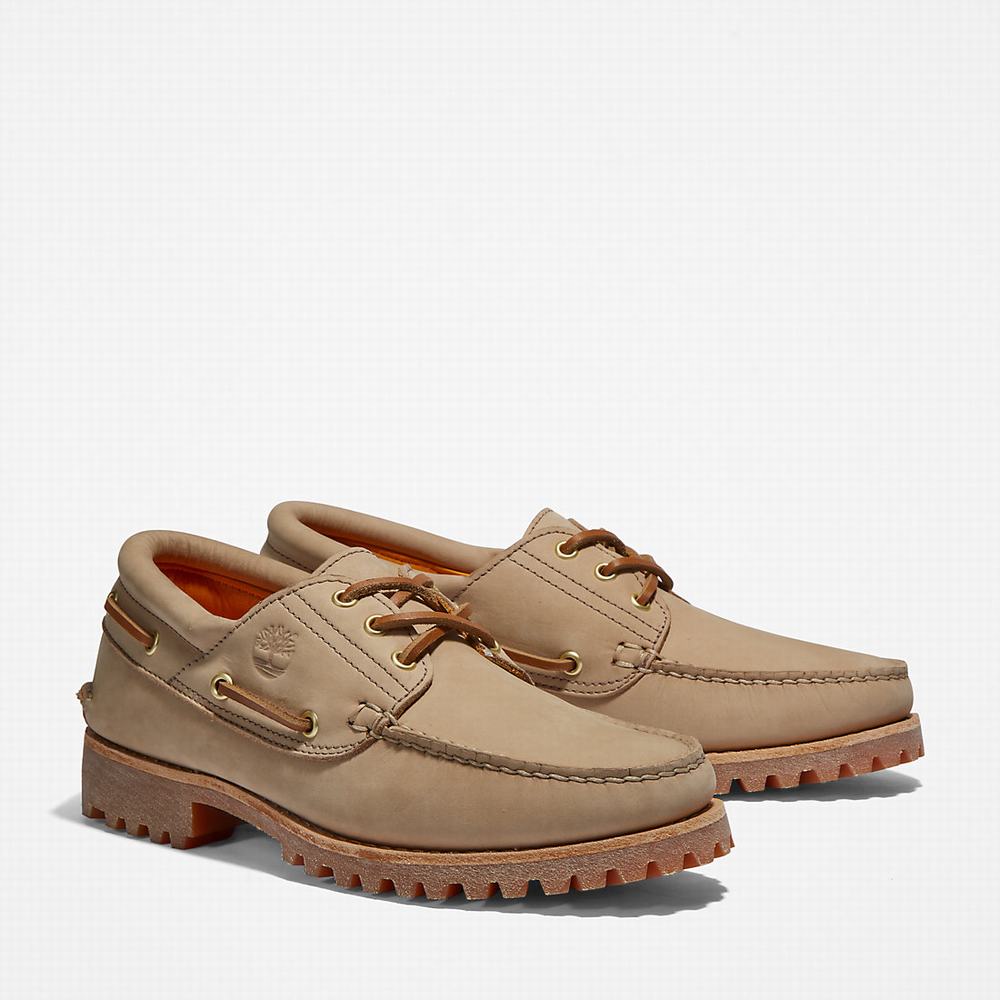 Mokasiny Timberland 3-Eye Lug Handsewn Panske Svetlo Hnede | AN0537429