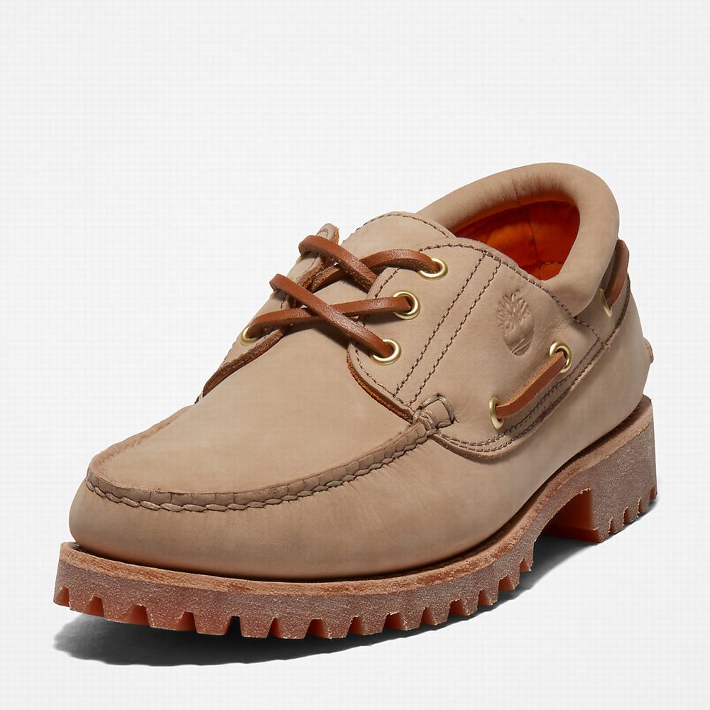 Mokasiny Timberland 3-Eye Lug Handsewn Panske Svetlo Hnede | AN0537429