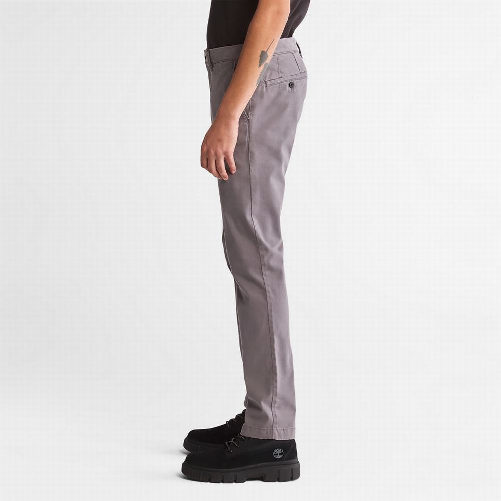 Nohavice Timberland Anti-odour Ultra-stretch Chinos Panske Siva | GF1856307