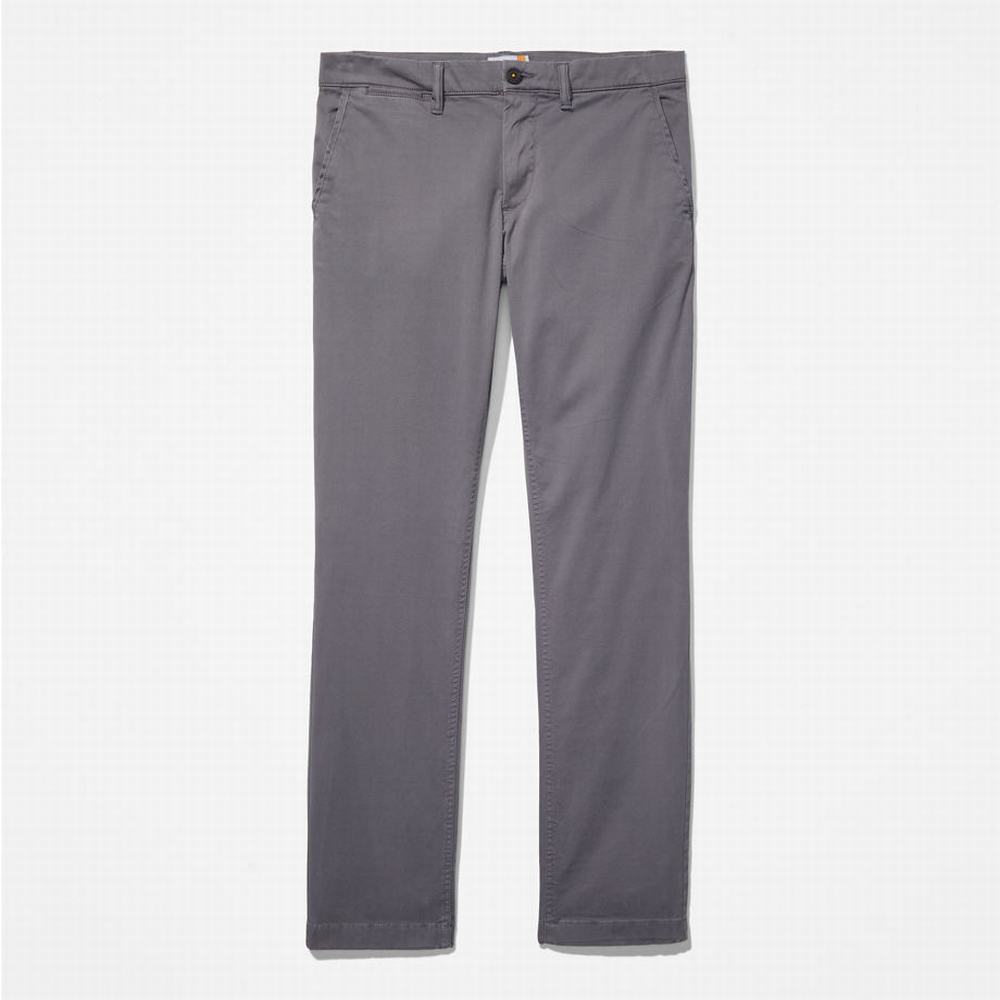 Nohavice Timberland Anti-odour Ultra-stretch Chinos Panske Siva | GF1856307