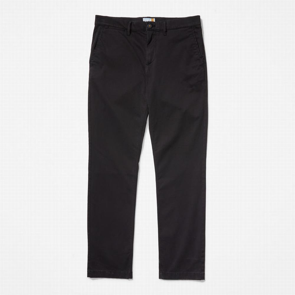 Nohavice Timberland Anti-odour Ultra-stretch Chinos Panske Čierne | IR2948307