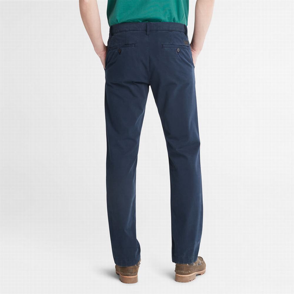 Nohavice Timberland Anti-odour Ultra-stretch Chinos Panske Námornícka Modrá | QH3092167