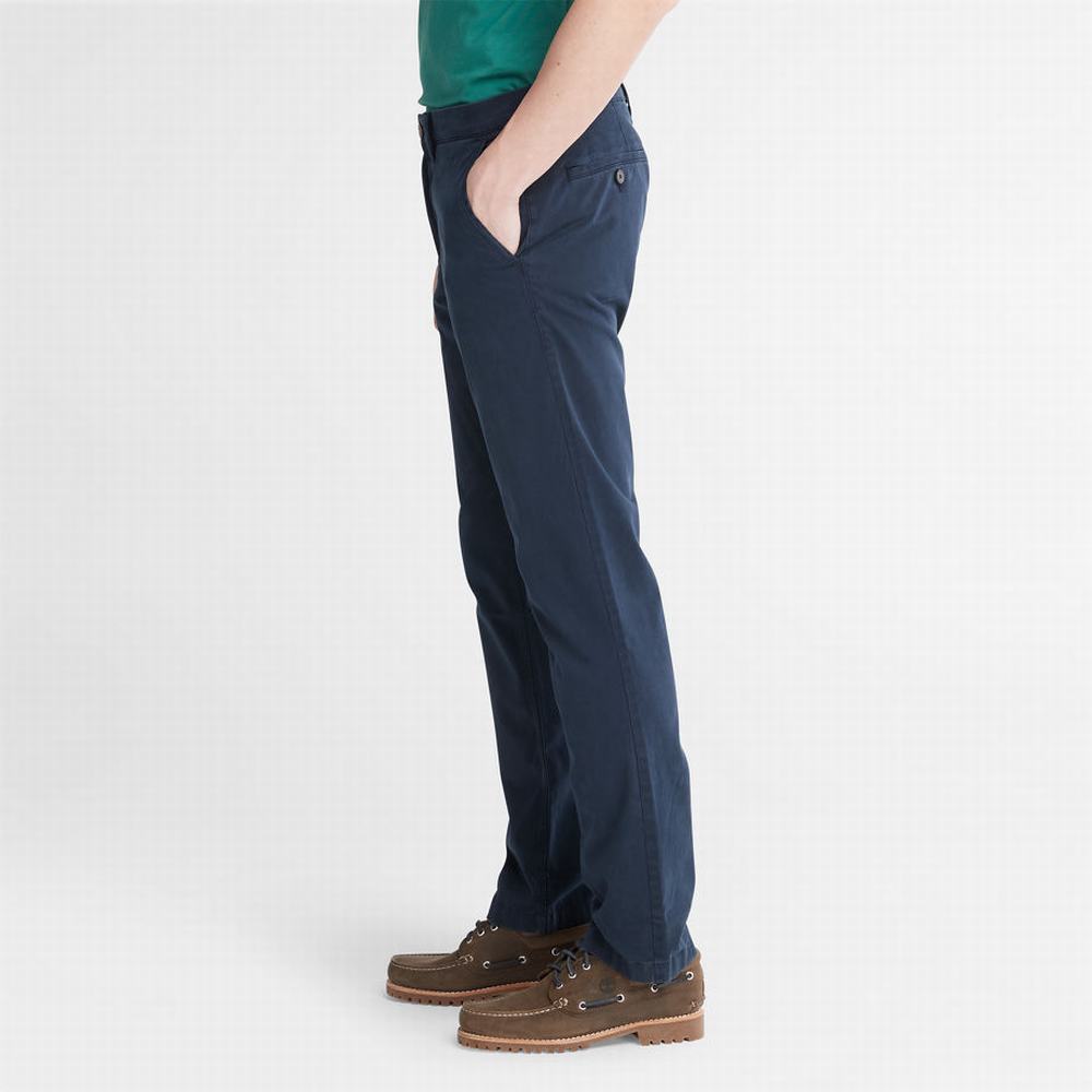 Nohavice Timberland Anti-odour Ultra-stretch Chinos Panske Námornícka Modrá | QH3092167