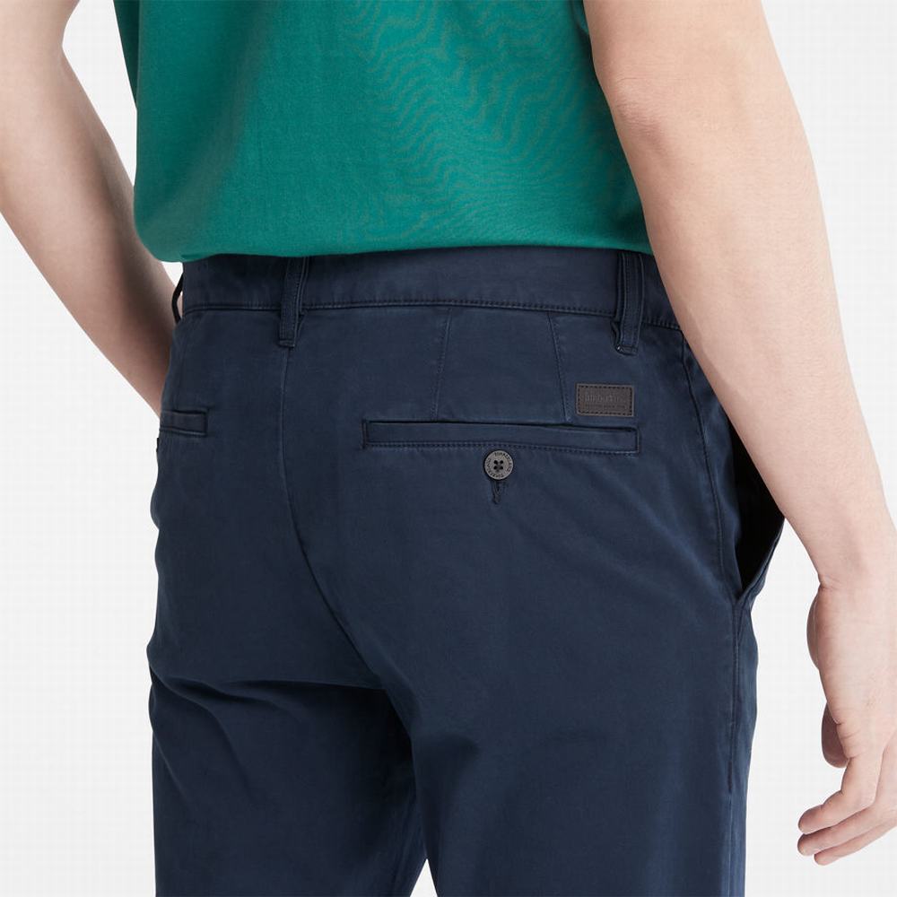 Nohavice Timberland Anti-odour Ultra-stretch Chinos Panske Námornícka Modrá | QH3092167