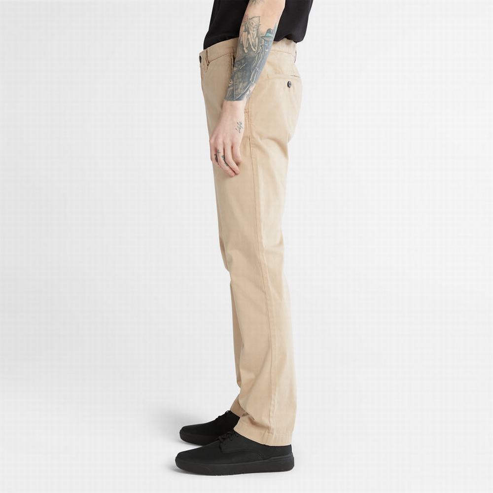 Nohavice Timberland Anti-odour Ultra-stretch Chinos Panske Béžové | TW7019582