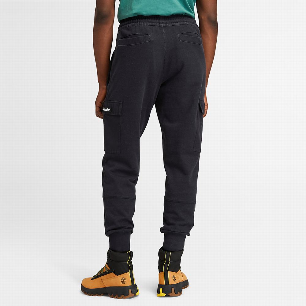 Nohavice Timberland Garment-Dyed Cargo Sweatpants Panske Čierne | PM4193870